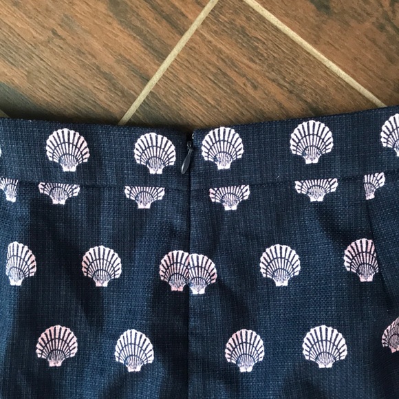 J. Crew pleated mini skirt with shell pattern - Picture 4 of 4
